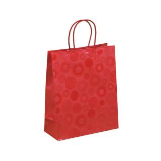 Dárková taška červená Piccadilly 25x11x31