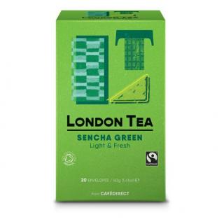 Fairtrade zelený čaj Sencha 20ks London Tea