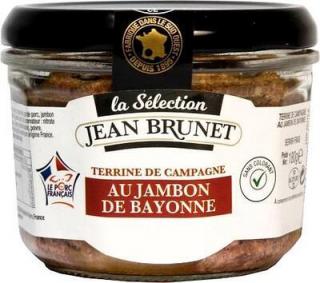 Farmářská terina se Bayonskou šunkou Premium Selection ve skle 180g Jean Brunet