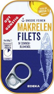 G & G Makrela filety v oleji 125 g