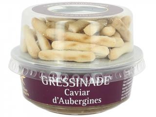 Gressinade - křupavé tyčinky a lilkový kaviár 150g