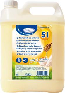 Hyg-Son Tekuté mýdlo do dávkovače mléko&med 5l