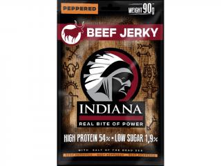 Indiana Jerky Beef Peppered - Hovězí sušené maso s Pepřem 90g