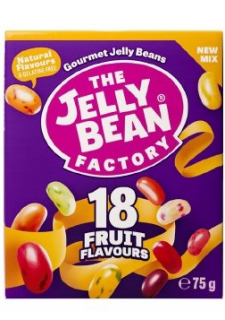 Jelly Bean Factory 18 Fruit Flavours - želé fazolky krabička 75g