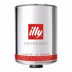 Káva Illy - středně pražená,zrnková 3 kg velká plechová dóza