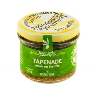 Meditea Tapenáda ze zelených oliv s bazalkou - ve skle 90g