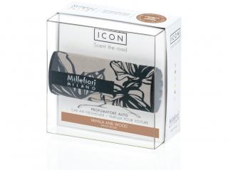 Millefiori Milano ICON Vanilla & Wood, textilní potah Floral 47g