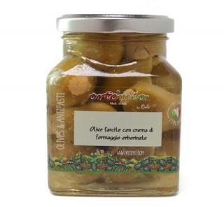 Ortomio Olivy plněné sýrem GORGONZOLA - ve skle 314ml
