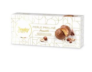 Perle Praline - Sušenky s Mléčnou Čokoládou a Lískovými Oříšky 90g Desobry