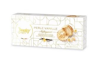 Perle Vanille - Sušenky s Bílou Čokoládou a Vanilkovou Náplní 95g Desobry
