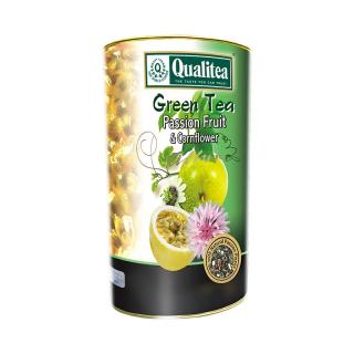 Qualitea Čaj zelený sypaný s kousky mučenky a okvětními lístky chrpy 100 g