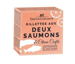 Rillety z lososa s kandovaným citrónem ve skle 65g Ducs de Gascogne