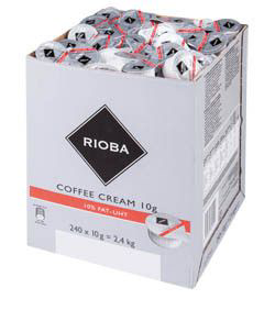 Rioba smetana do kávy 10% - porcovaná 240ks x 10g