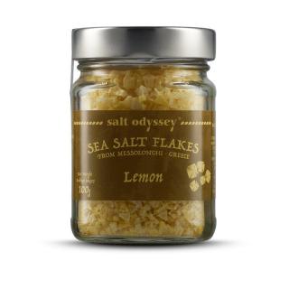 SALT ODYSSEY Mořská sůl ve vločkách CITRON - ve skle 100g