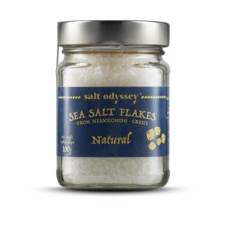 SALT ODYSSEY Mořská sůl ve vločkách NATURAL - ve skle 100g