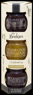 Seasonal Celebration Collection - Zavařeniny se šampaňským dárkové mini balení 3x42g Mrs Bridge