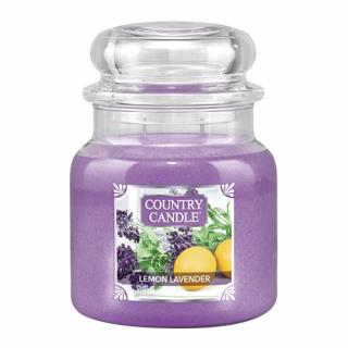Svíčka Country Candle Lemon Lavender - Citronová levandule 453g střední