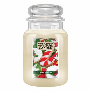 Svíčka Country Candle Sugar Cookies - Sušenka s čokoládovými kousky 680g velká