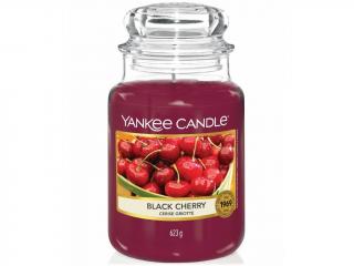 Svíčka Yankee Candle - Black cherry - Černá třešeň 411g střední