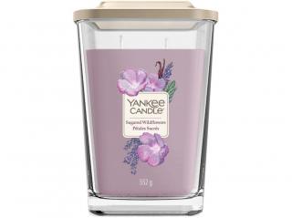Svíčka Yankee Candle ELEVATION  SUGARED WILDFLOWERS - Cukrové divoké květy  553g Velká HRANATÁ