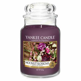 Svíčka Yankee Candle - Moonlit Blossoms - Květiny ve svitu měsíce 623g velká