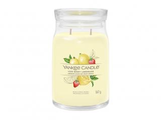 Svíčka Yankee Candle Signature  ICED BERRY LEMONADE - Ledová limonáda 567g velká