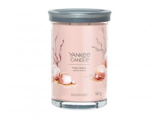 Svíčka Yankee Candle Signature  PINK SANDS - Růžové písky  567g TUMBLER VELKÝ