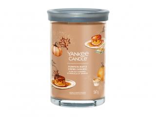 Svíčka Yankee Candle Signature Pumpkin Maple Creme Caramel - Dýňový javorový krémový karamel 567g TUMBLER VELKÝ