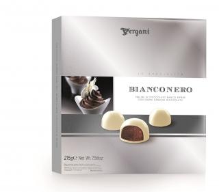 Vergani Bianconero - Pralinky s náplní zalité bílou čokoládou 215g