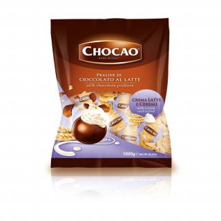 Vergani Chocao Crema Latte e Cereali - pralinky plněné mléčným krémem a cereáliemi 1kg