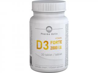 Vitamin D3 FORTE 2000 I.U. - 30 kapslí Pharma Activ