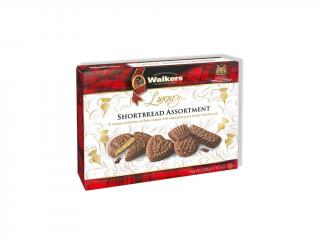 Walkers - Shortbread Assortment - luxusní skotské máslové sušenky polité mléčnou čokoládou 230g