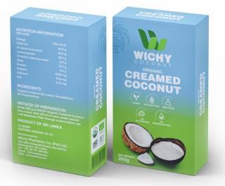 WICHY Creamed Coconut - Kokosová náhražka smetany 200g