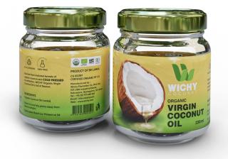 WICHY Organic Virgin Coconut Oil - Panenský kokosový olej 200ml