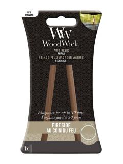 WoodWick Náhradní vonné tyčinky do auta Fireside (Auto Reeds Refill)