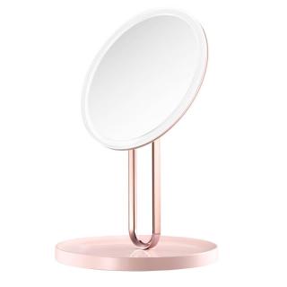 LED kosmetické makeup zrcátko BALET nabíjecí růžové