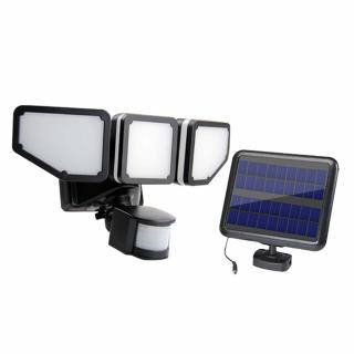 LEDSolar 200 solární venkovní světlo s pohyb. čidlem a nast. hlavami, bezdrátové, 8W, studené            světlo