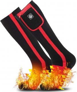 Vyhřívané ponožky podkolenky Savior BR černé vel. XL