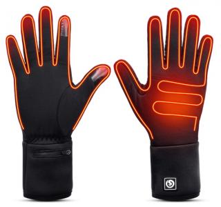 Vyhřívané rukavice na procházky unisex černé Savior vel. XL/XXL