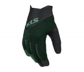 KELLYS Rukavice KLS Cutout long green Velikost: S