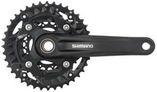 kliky SHIMANO Deore FC-MT500 10speed, černé, integrovaná osa, pouzdro SM-BB52B Barva: černá