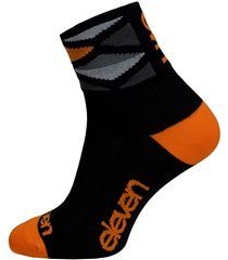 ponožky ELEVEN Howa Rhomb Orange černo-oranžové Velikost: M