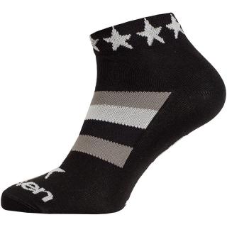 ponožky ELEVEN Luca STAR WHITE Barva: černá/bílá, Velikost: 2- 4 (S)