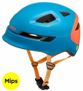 přilba KED Pop Mips M petrol orange 52-56 cm Barva: Modrá, Velikost: M