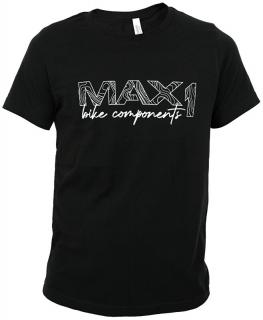 triko MAX1 logo Barva: černá, Velikost: L