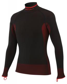 CASTELLI IRIDE SEAMLESS LS Barva: černá/červená, Velikost: S/M