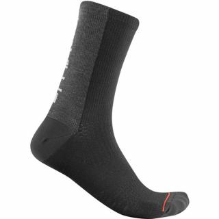 CASTELLI - ponožky BANDITO WOOL 18 Barva: černá, Velikost: L-XL