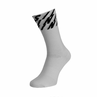 Cyklistické ponožky SILVINI Oglio white-black Velikost: 39-41