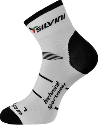 Cyklistické ponožky SILVINI ORATO bílé Velikost: 39-41