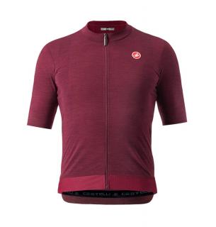 Cyklistický dres CASTELLI ESSENZA Bordeaux Velikost: XXL